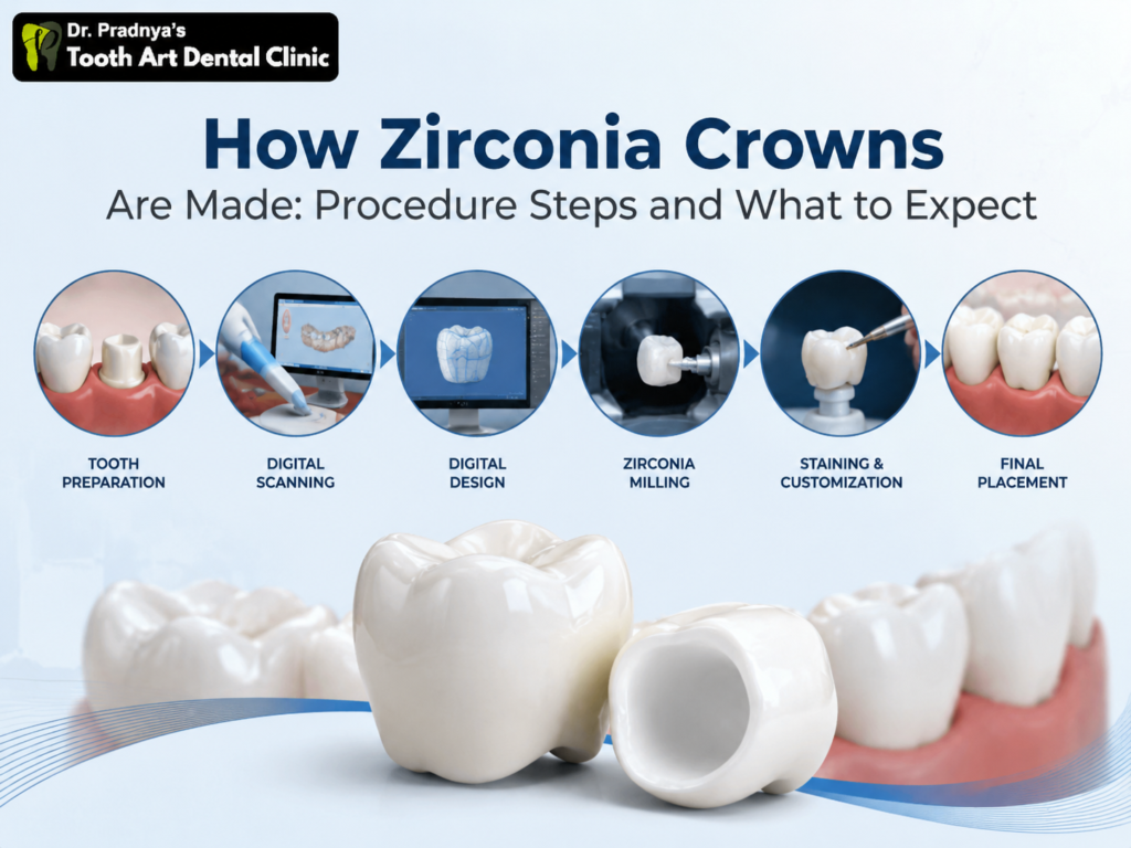 zirconia crown procedure steps Akurdi