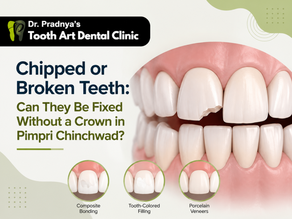 chipped broken tooth treatment Akurdi Pimpri