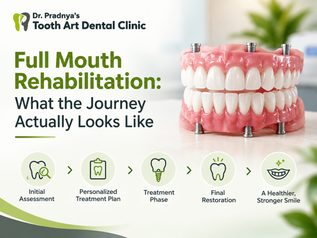 full mouth rehabilitation before after Akurdi